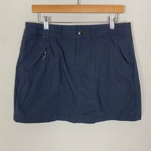 Title Nine Big B Ripstop Skort Womens 8 Blue Hiking Activewear Utility